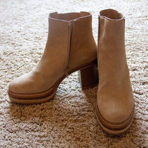 Steve Madden Suede Platform Booties
